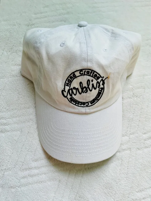 carbliss white baseball strapback cap - Image 2