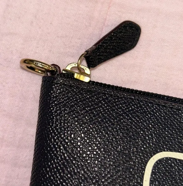 Coach Storypatch Navy Zippered Pouch - Image 9