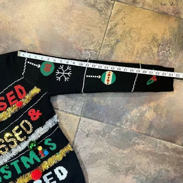 NO BO No Boundaries Christmas Sweater XL 15-17 - Image 3