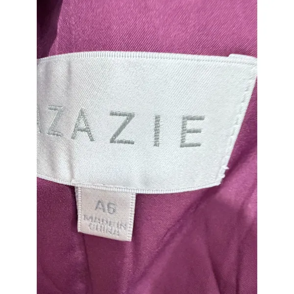 Azazie Marge Mulberry A-Line Scoop Lace Chiffon Dress A6‎ - Image 4