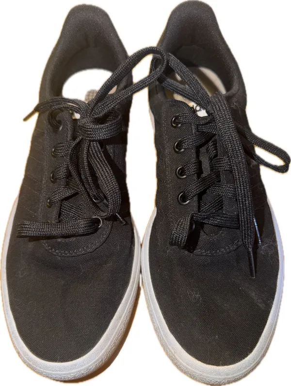 adidas Vulc Raid3r Womens Skate Shoes Black/White Lace Up Low Top Size 8 - Image 2
