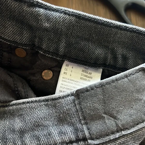 American Eagle 90s Bootcut Boot Cut Distressed Black Denim Jeans 4 - Image 11