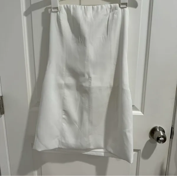 Meshki Graduation White Mini Dress - Image 3