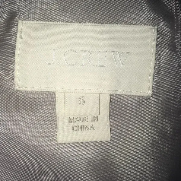 J Crew Sara dress in aged Driftwood silk taffeta - Image 3