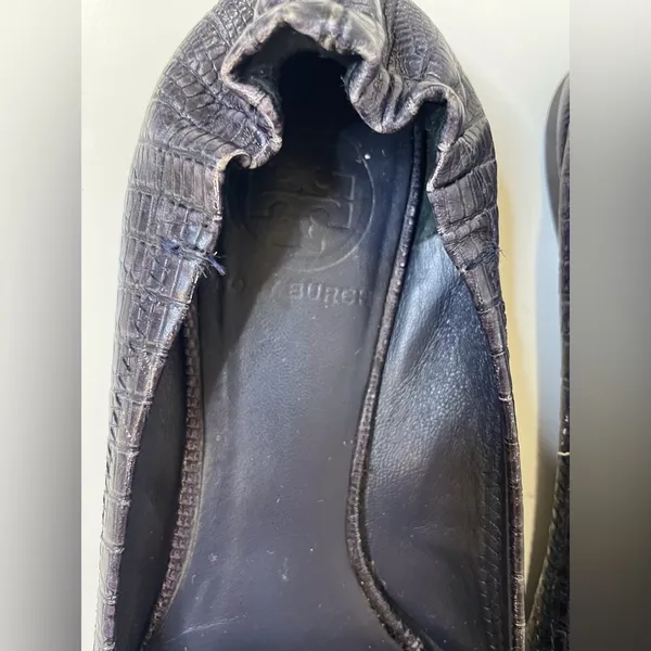 Tory Burch Women’s Python Leather‎ Reva Flats Shoes Size 6 - Image 7