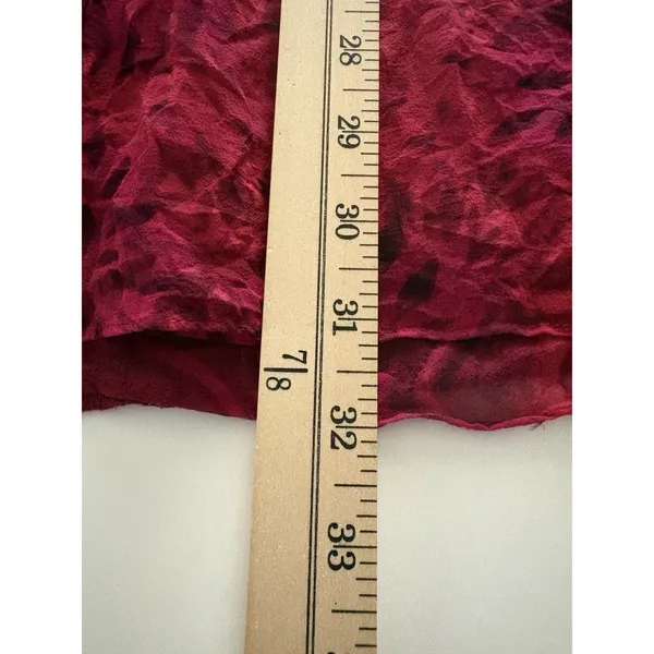 Y2K Babydoll Sangria Silk Dress Size 14 Red Fairy Whimsigoth Romantic Mystical - Image 8