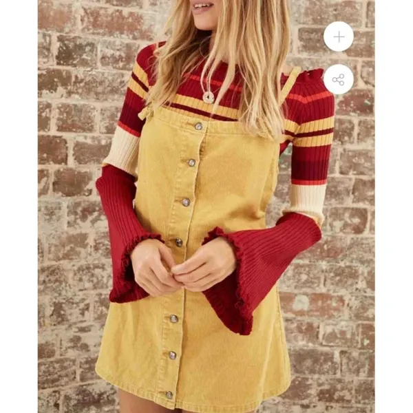 Some Days Lovin - Rising Sun Pinafore Dress in Butter Yellow - Image 4