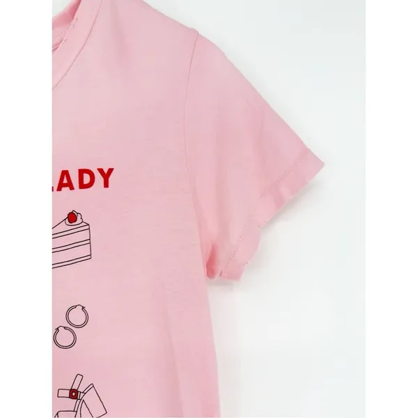 Megan Phillips Collection Elements of a Lady‎ Short Sleeve Tee M Pink Coquette - Image 5