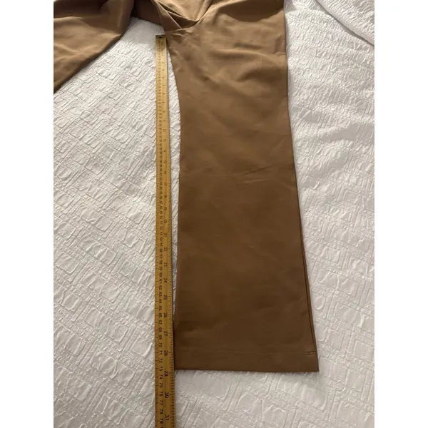 Quince Ultra-Stretch Ponte Straight Leg Pants Roasted Pecan Size Medium - Image 10