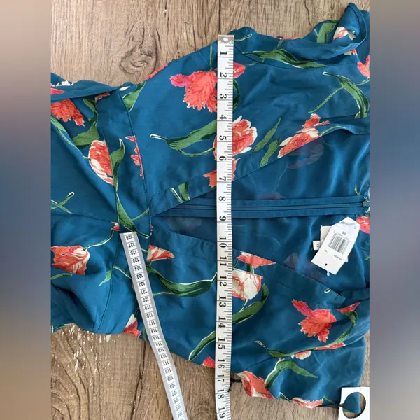 Privacy‎ Please Goodwin Romper Teal Floral Revolve size xs NWT - Image 7