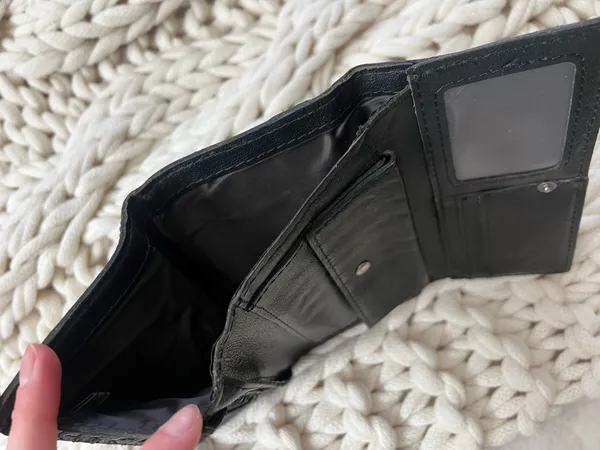 Metal Studded Leather Wallet - Image 8