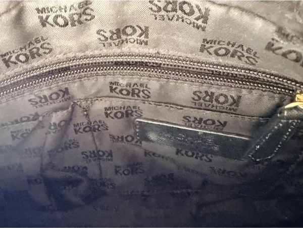 Michael Kors Black Pebbled Leather Crossbody Bag Shoulder Chain Purse Medium MK - Image 7