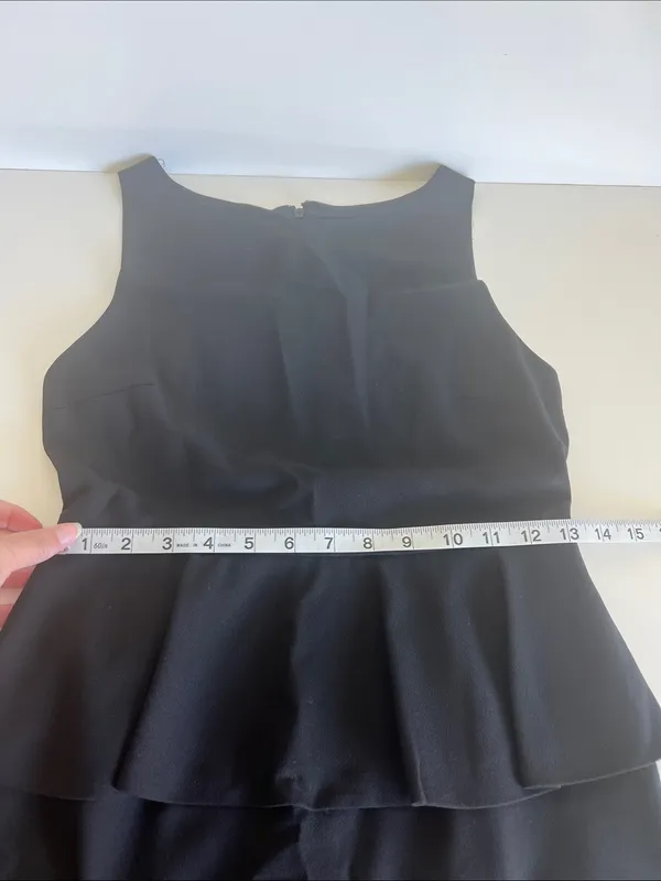 Alice + Olivia Women's Black Sleeveless‎ Peplum Dress - Image 13