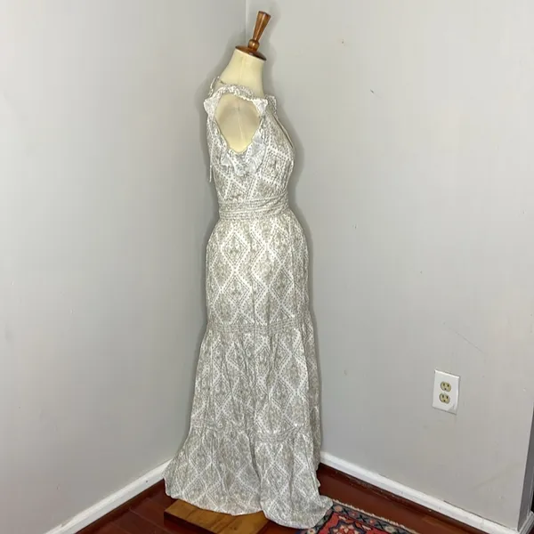 NWT‎ Intermix Orien Silk-Blend Tiered Maxi Dress - Image 7