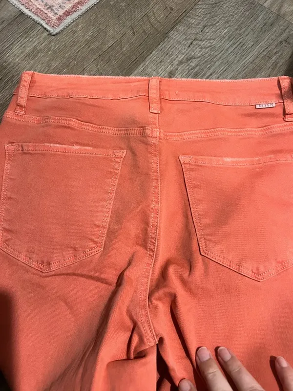 Risen pink like wide leg flare jeans size 11/30 - Image 9