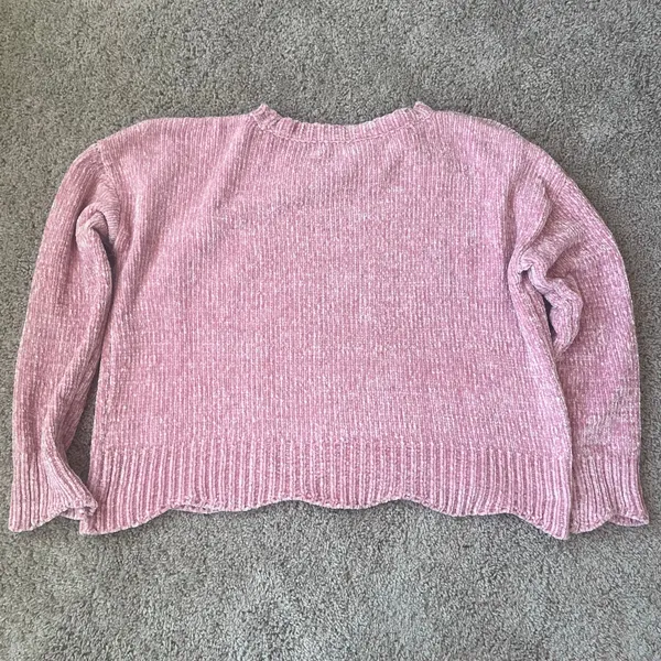 Altar'd State pink chenille sweater Sz Medium - Image 13