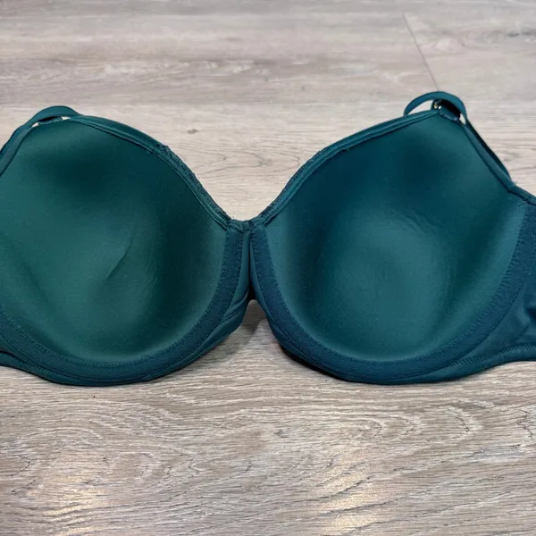Soma Embraceable Perfect Coverage Underwire Bra Dark Teal‎ Green Lace 36DD - Image 5