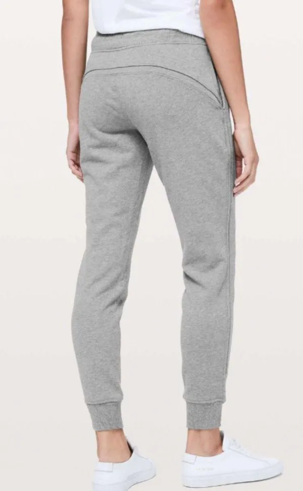 Warm Down Jogger In Heather Core Medium Grey Size 6 - Image 2