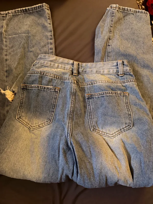 Baggy denim wash jeans - Image 2