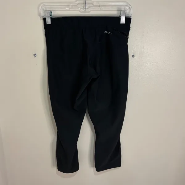 Nike Dri-FIT Women Black Cropped Running Leggings Just Do It - Image 9