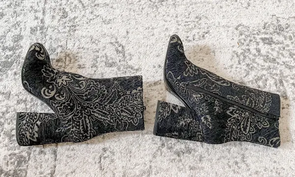 Ash NEW Fedora Embroidered Heel Boots - Image 4