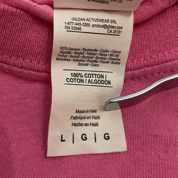 Gildan Alabama A&M University Pink Short Sleeve T-Shirt Womens Size Large - Image 8