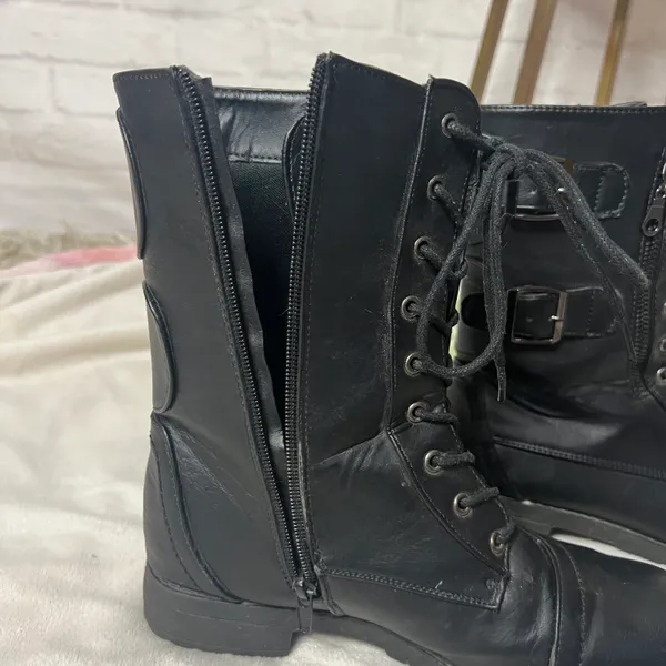 Rue 21 Leather Combat Boots - Image 8