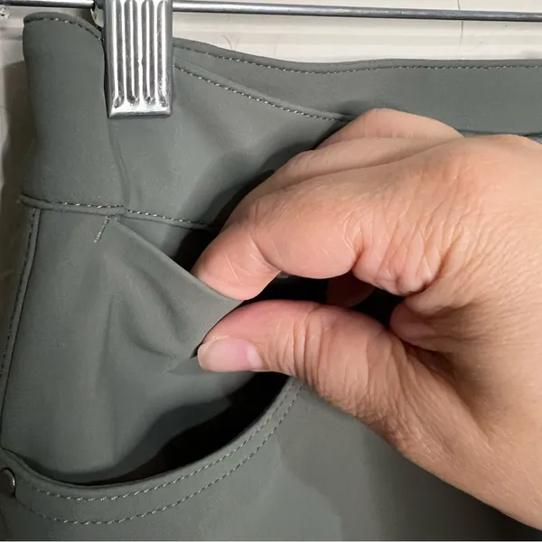 Lululemon City Sleek Slim Fit‎ 5 pocket Olive Green Pants - Image 5