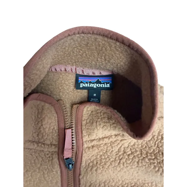 Patagonia Retro Pile Marsupial Fleece Pullover Bearfoot Tan Brown Medium 22835 - Image 4