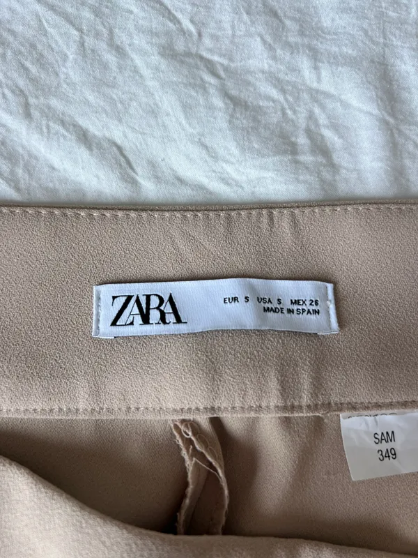 ZARA High Waist Wide Leg Ankle Pants - Image 3