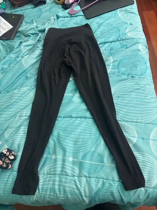 OFFLINE by Aerie Black Leggings High-Rise 7/8 - Image 2