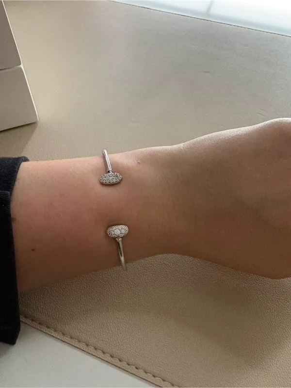 Kendra Scott Silver Pavé Open Cuff Bracelet - Image 2