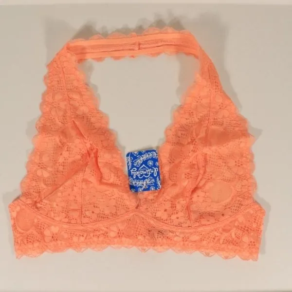 Free People NWT Galloon Halter Bralette in Orange - Image 6