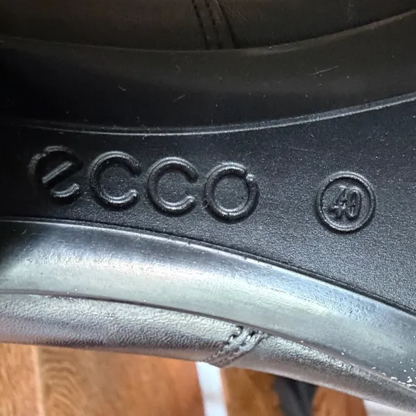 ECCO Shape 35 Black Leather Block‎ Heel Chelsea Ankle Boots EU 41 US 10 - Image 8