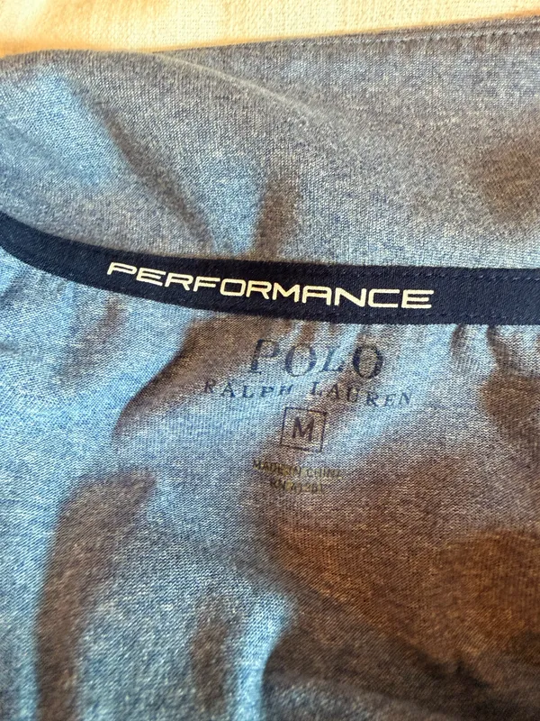 Polo Ralph Lauren Performance Men’s Quarter Zip Pullover Blue Heather Size M - Image 2