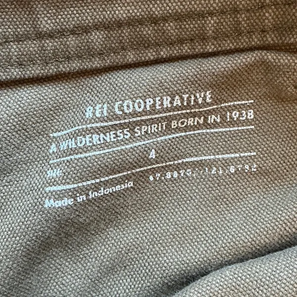 REI Hiking Shorts W4 Khaki Green - Image 3
