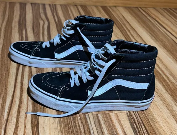 Black Vans High-Top Men's Shoes - Image 4