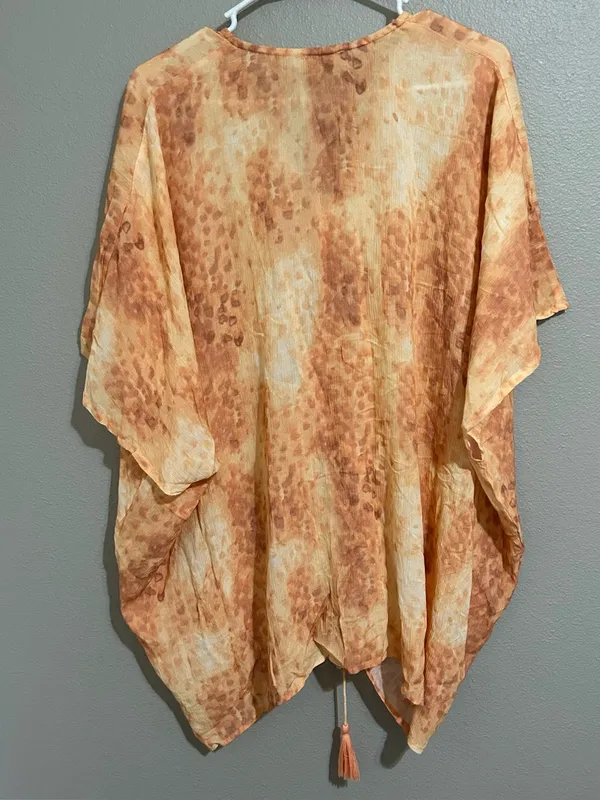 Free People Y2k Valencia Ruched Drawstring Kimono Swim Cover Up Women’s One Size - Image 6