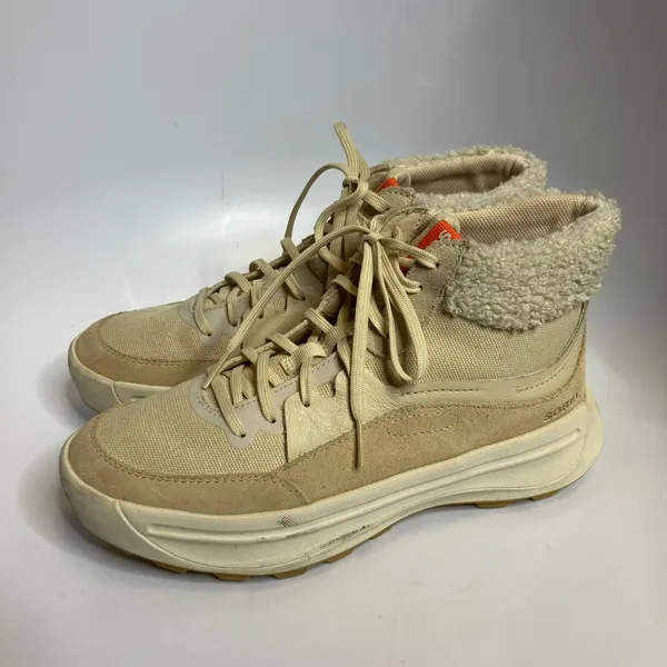 Sorel ONA 503 mid cozy sneaker boots tan neutral‎ lace up women's size 8 trendy - Image 6