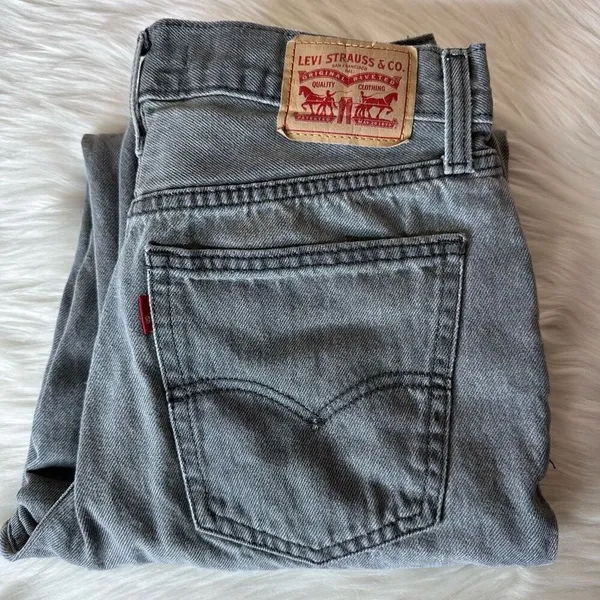 Levi’s Low Pro Straight Jeans Gray Wash Size 27 - Image 14