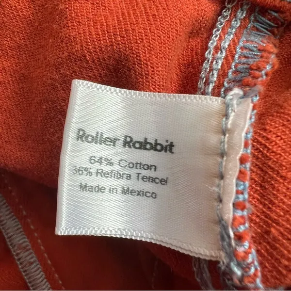 Roller Rabbit Elle Terra Cotta Cropped Wide Leg Pants Size 10 NWT - Image 14