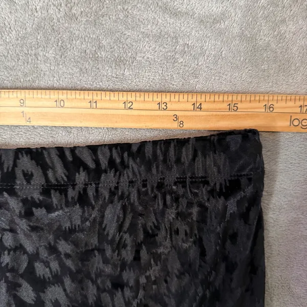 Mudd Black Velvet‎ Mini Skirt Leopard Print Jr Size XL y2k Grunge Indie Sleaze - Image 8