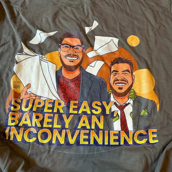 Gildan Super Easy Graphic T-Shirt Gray 2XL Unisex - Image 6