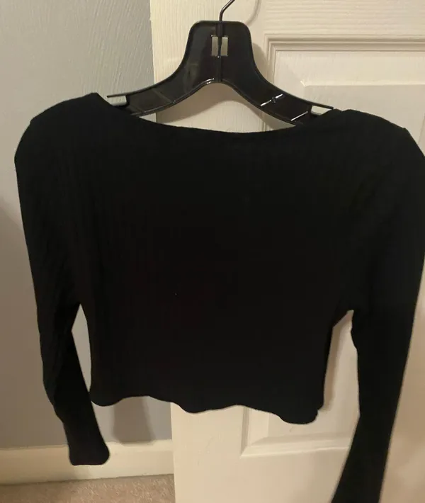 Altar'd State black crop top - Image 2