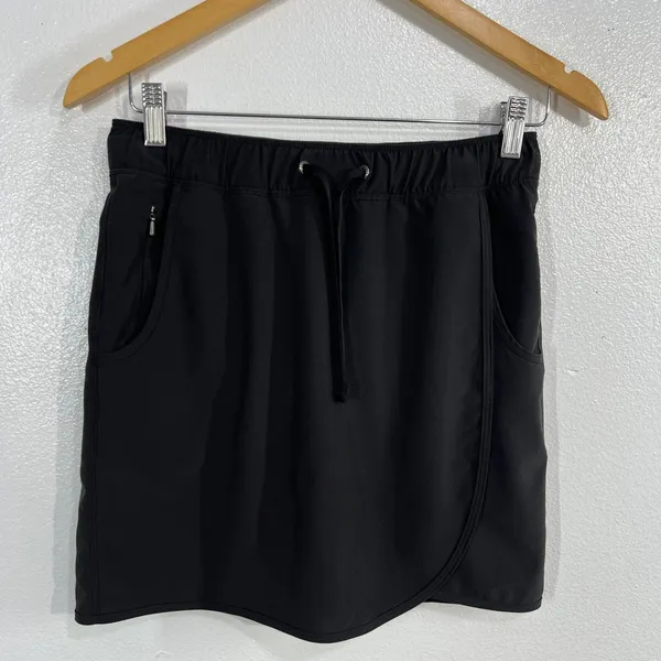 Patagonia Fleetwith Skort Size Extra Small XS Black Hiking Athletic Wrap Skirt - Image 3
