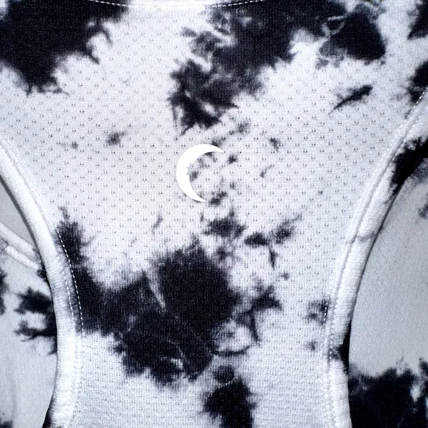 Zyia Active Womens Size XL Black White Tie Dye Print Sleeveless Tank Top - Image 4