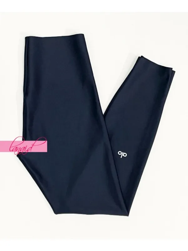 Alo Airlift Strength Extreme High-Waist 7/8 Leggings Navy Hi-Rise Tights Skinny - Image 8