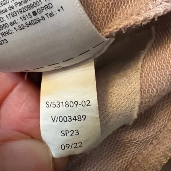 Athleta Retroterry Crewneck‎ Sweatshirt Women Small Smoked Mauve Dolman - Image 9