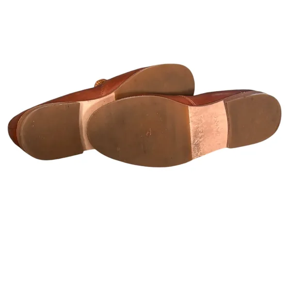 Patina Portland Leather Brown Slip On Loafers Handmade Mexico Womens 9 Classic - Image 5