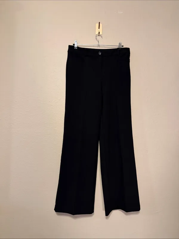 Loft Wide Leg Black Trouser Size 10 Tall - Image 2